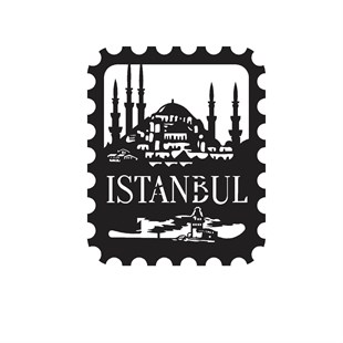 İstanbul Stamp Metal Tablo Metal Wall Art by Pirudem Metal Arts - Metal Wall Arts & Clocks & Decors 