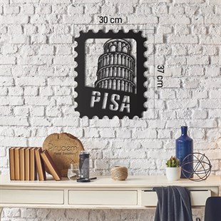 Pisa Stamp Metal Tablo Metal Wall Art by Pirudem Metal Arts - Metal Wall Arts & Clocks & Decors 