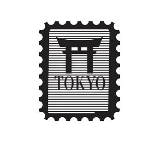 Tokyo Stamp Metal Wall Art by Pirudem Metal Arts - Metal Wall Arts & Clocks & Decors 